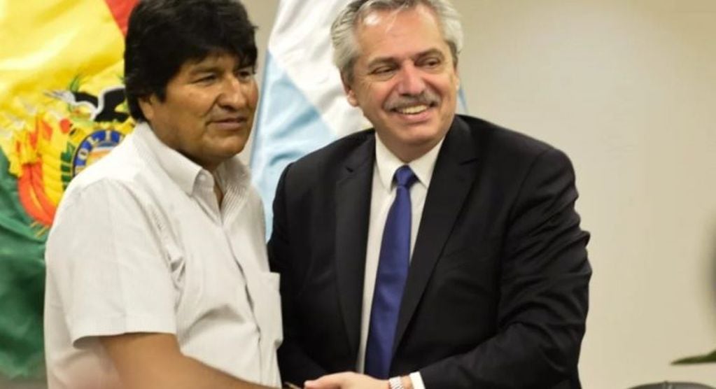 Evo Morales y Alberto Fernández (Foto: Clarín)