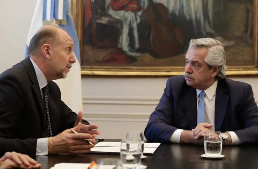 Reunión Perotti y Fernández en Buenos Aires (Prensa Gobernación)