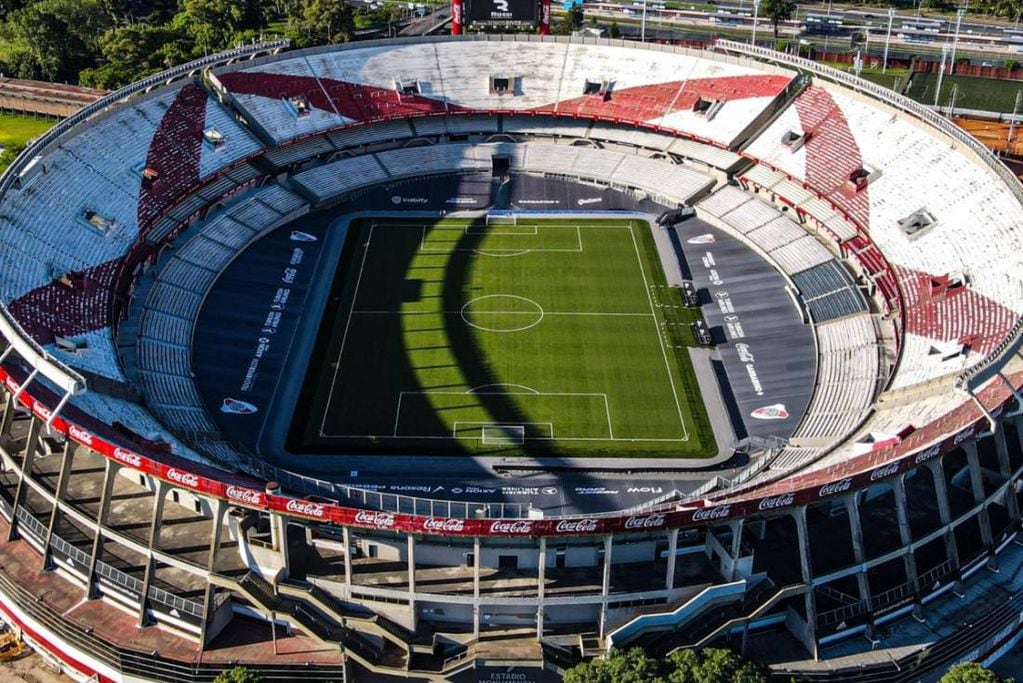 El renovado estadio de River visto desde arriba. (Prensa River)