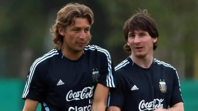Messi y Heinze