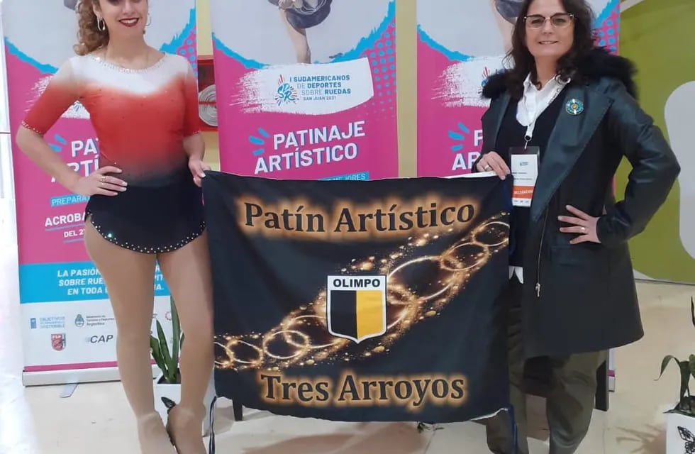 La Patinadora Evelyn Duca de Olimpo de Tres Arroyos participó en el Torneo Sudamericano de Clubes