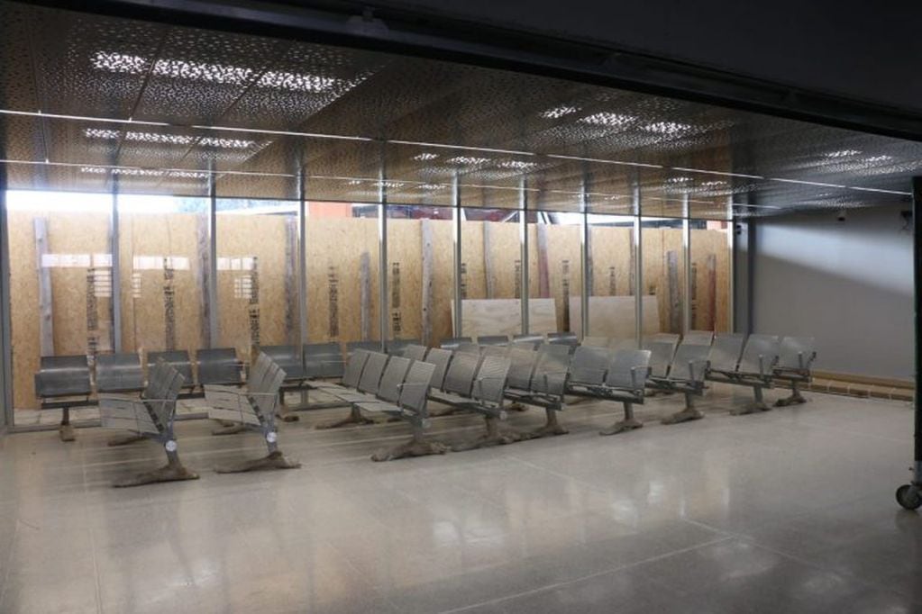 Obras Terminal de Ómnibus de San Juan.