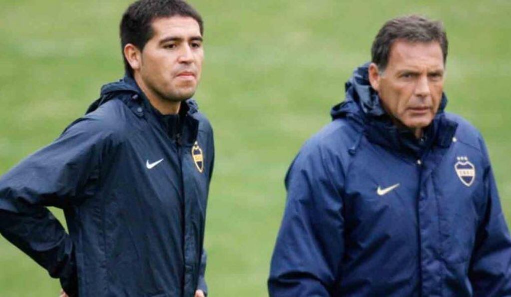 Riquelme y Russo en Boca (Foto: web)