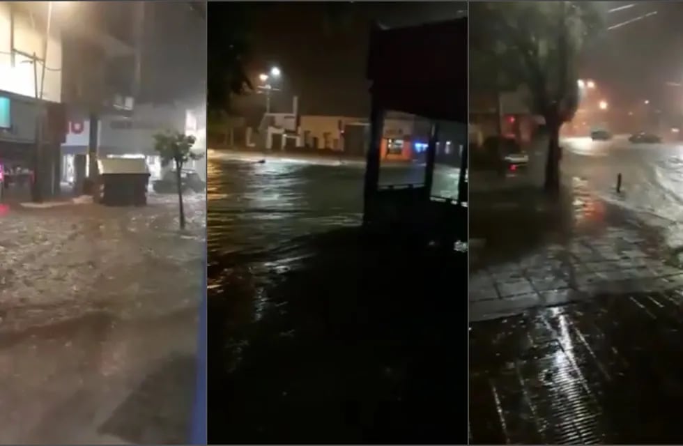 Fuerte tormenta inundó las calles de San Luis