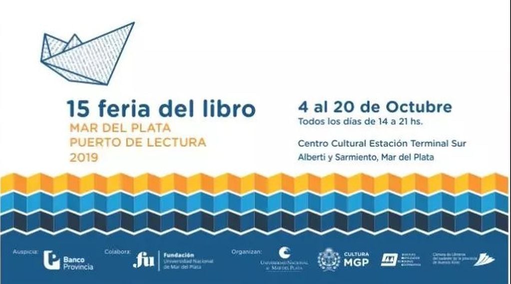 15º edición de la Feria del Libro Mar del Plata Puerto de Lectura (web).