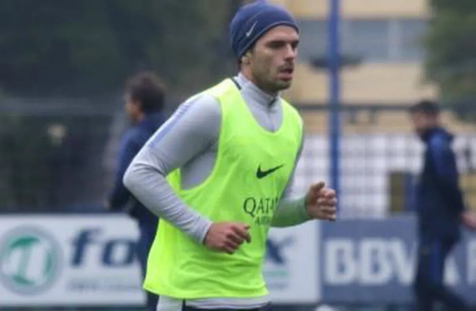 Fernando Gago retornó a los entrenamientos de Boca.