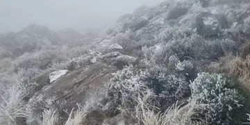 Volvió a nevar en las Altas Cumbres