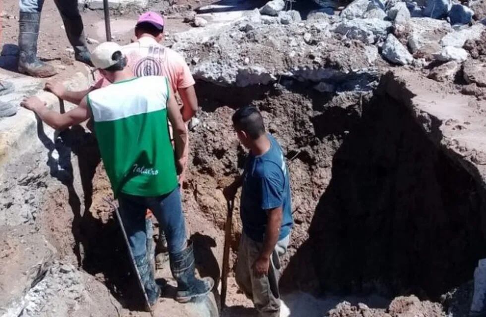 El servicio de agua se vio interrumpido por un caño roto en Paraná
