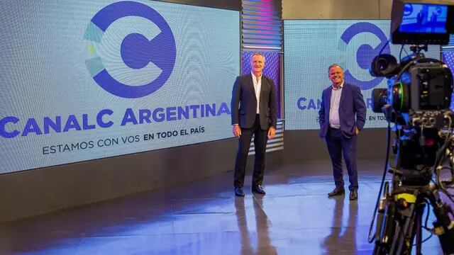 José Aiassa y Luis Schenone, presidente y vice de Canal C.