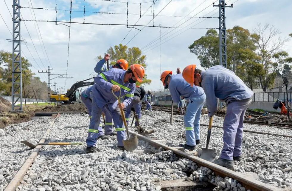 Obras en la línea Roca. (crédito: Trenes Argentinos)