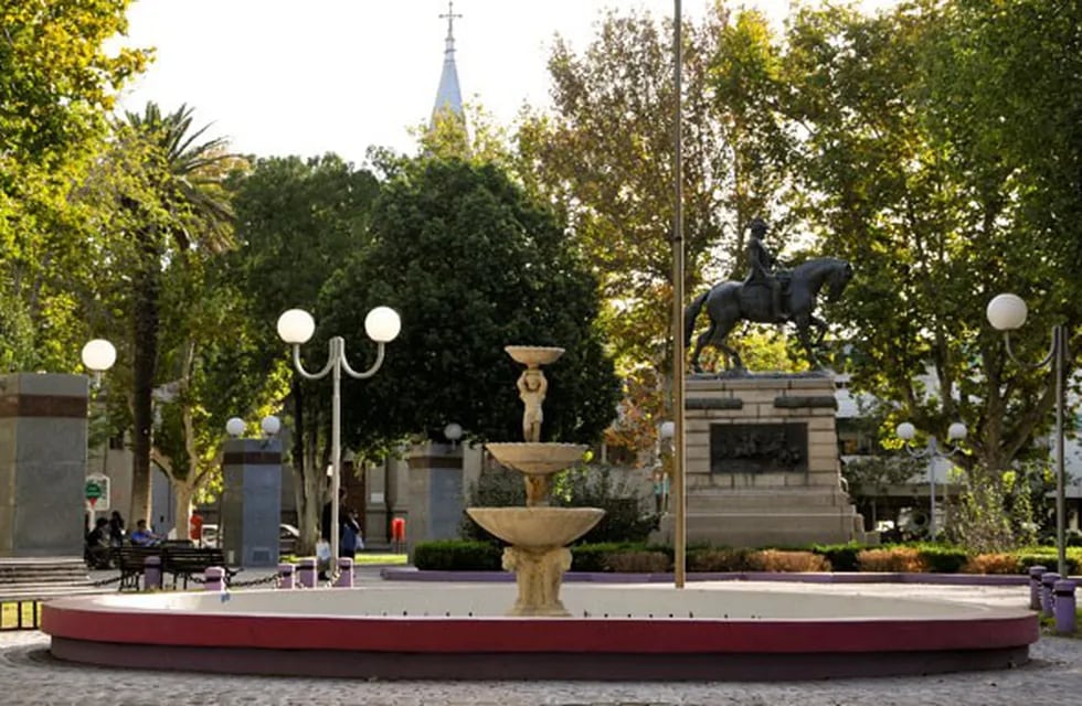 Plaza Pedernera en Villa Mercedes, San Luis.