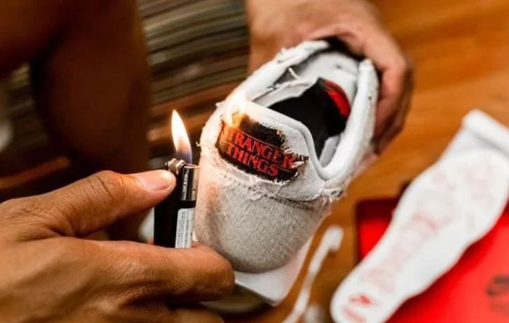 Las zapatillas de Stranger Things que lanzó Nike en una edición limitada (Foto: web)