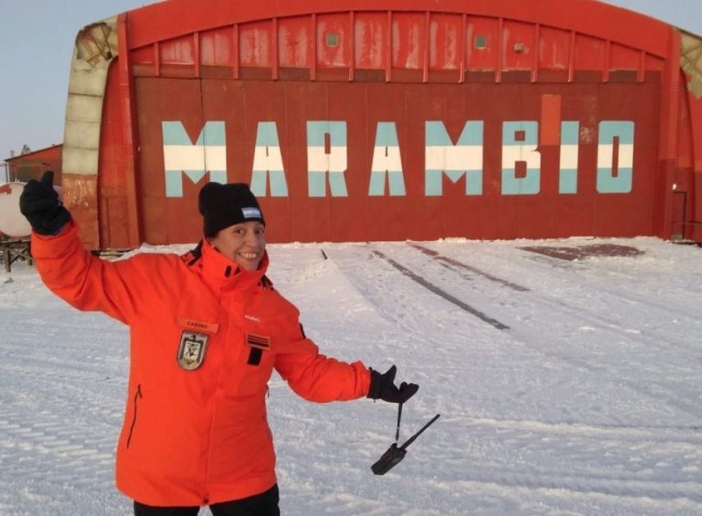 Mariana Castro es la única mendocina viviendo y trabajando en la base Marambio.