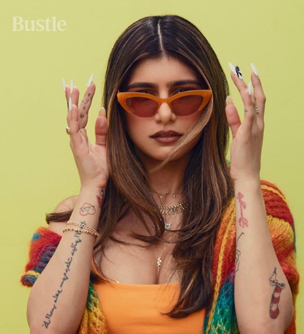 Mia Khalifa participó de una sesión de fotos para la revista Bustle.