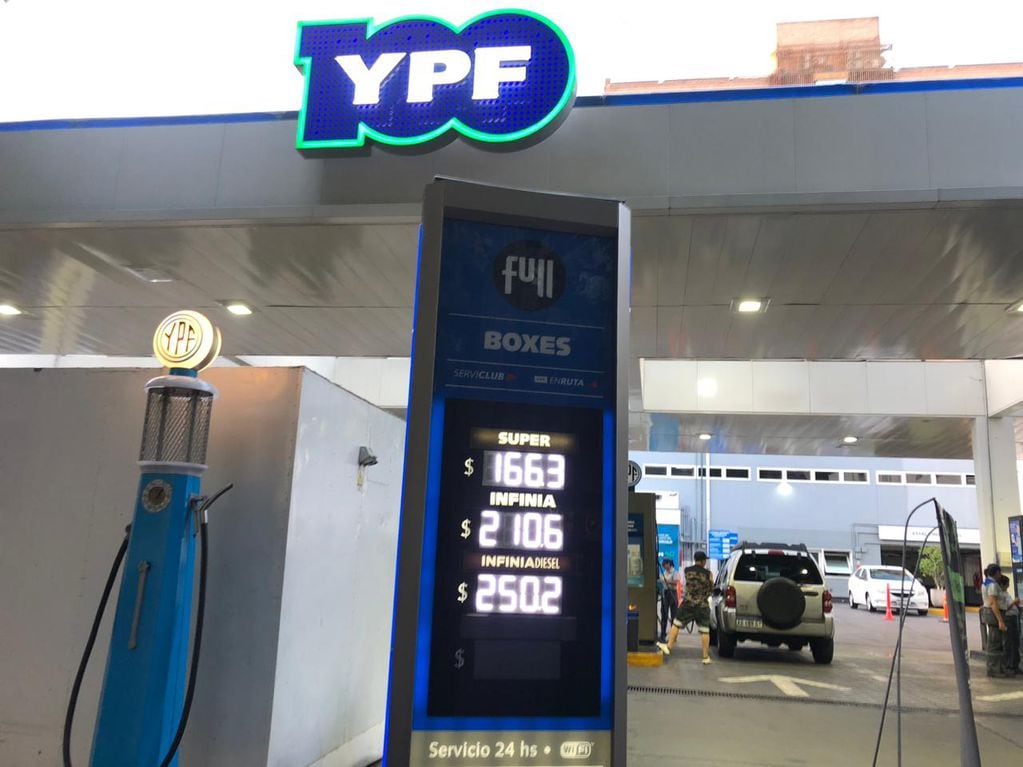 Nuevos precios de YPF en Mendoza desde el 15 de enero (Gentileza)