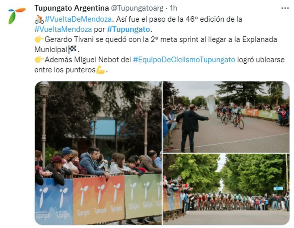 La Vuelta de Mendoza pasó por Tupungato.