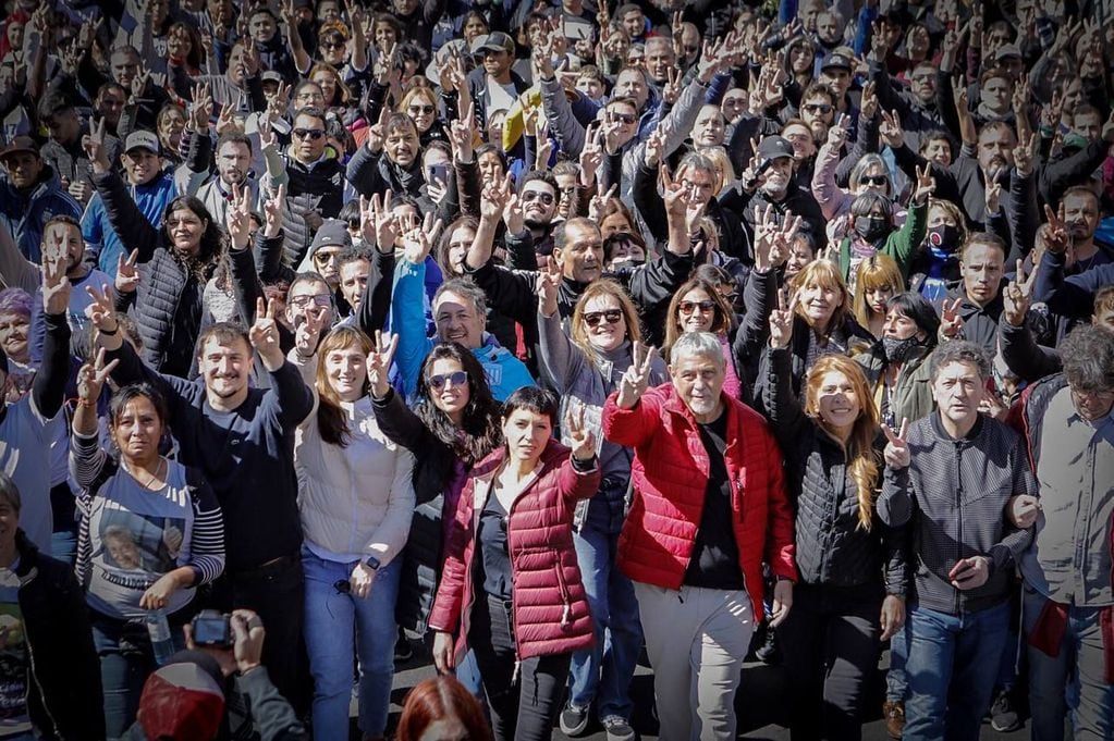 La movilización en la Plaza de Mayo en apoyo a Cristina Kirchner. 