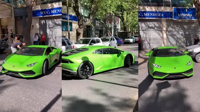 Lamborghini verde en Mendoza