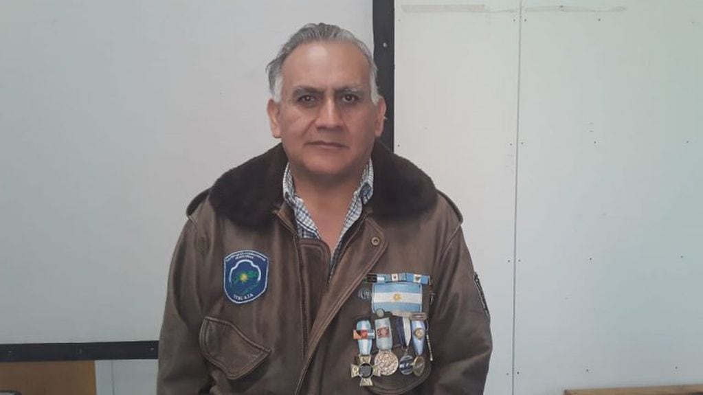 Veterano de Guerra de Malvinas Conrado Zamora, presidente del CEMU.