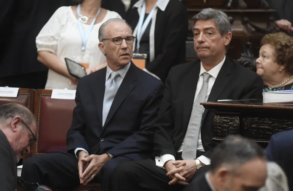 Carlos Rosenkrantz y Horacio Rosatti en la apertura de las Sesiones Legislativas. 
Foto Federico Lopez Claro
