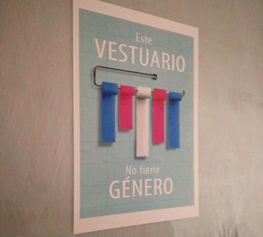 Vestuarios sin género en el Colegio Manuel Belgrano.
