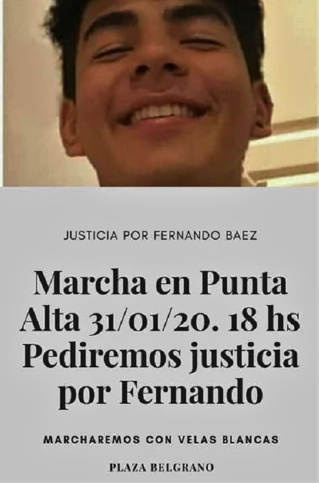 Justicia por Fernando Punta Alta