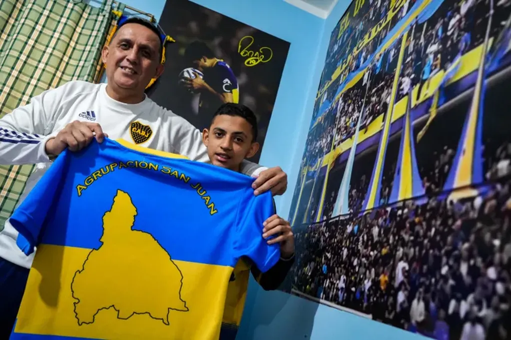 Un sanjuanino fanático de Boca cumplirá su sueño junto a su hijo y estará en la despedida de Juan Román Riquelme