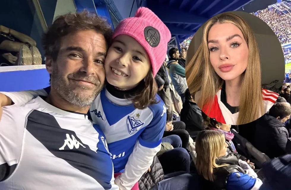 Nicolás Cabré asistió al José Amalfitani acompañado de su hija Rufina. (Foto de Instagram)