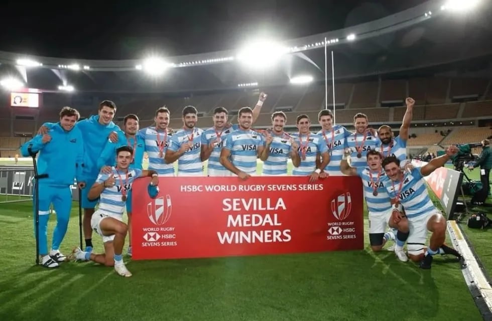 Los Pumas Seven vencieron a Irlanda en Sevilla.