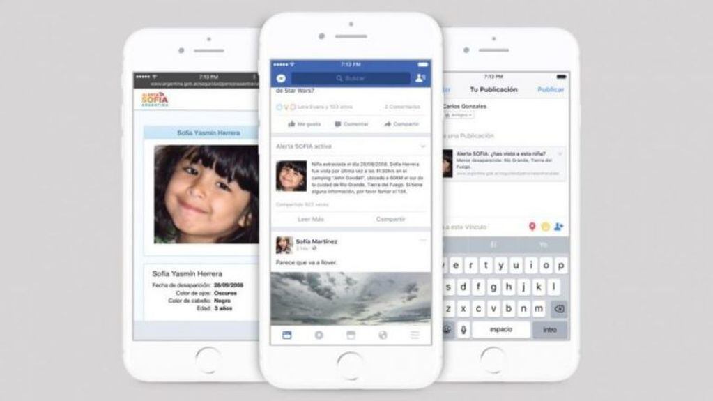 Alerta Sofía - Programa para buscar niños desaparecidos de Facebook