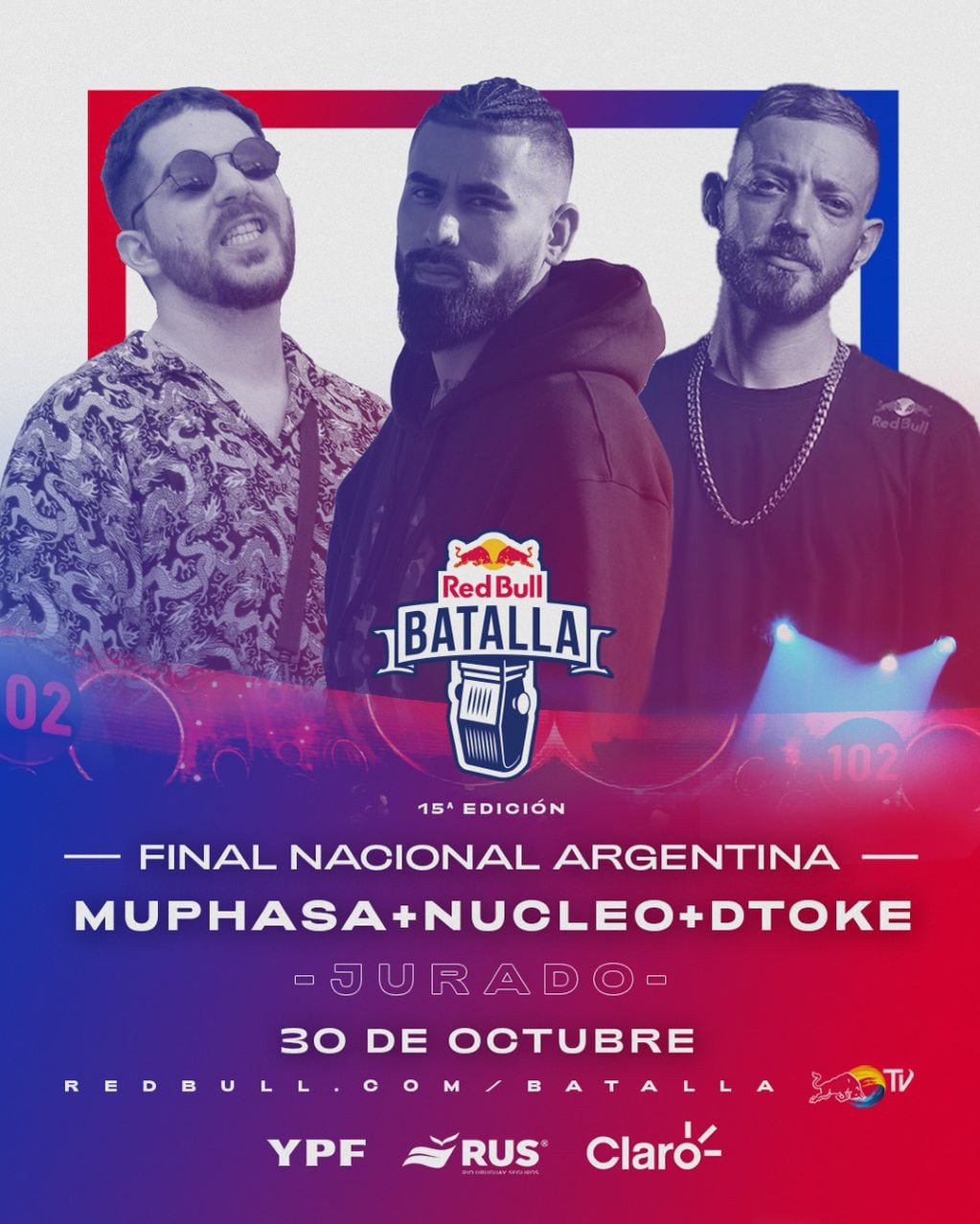 Dtoke, Núcleo y Muphasa serán los jurados de la Red Bull Argentina 2021.