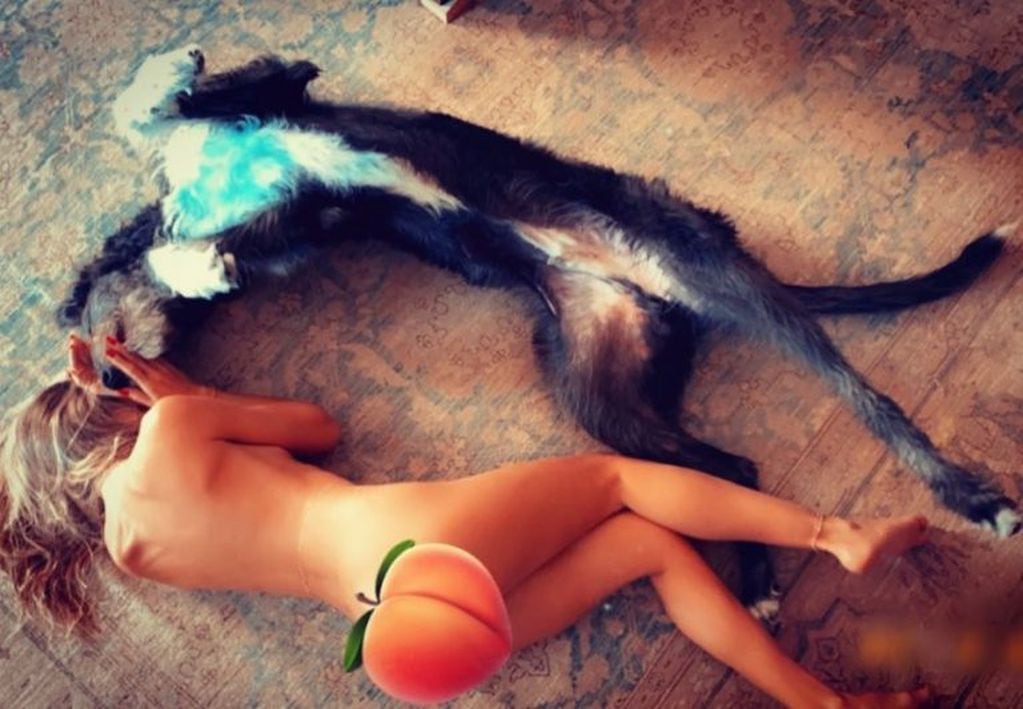 Heidi Klum y su perro (Foto: Instagram)