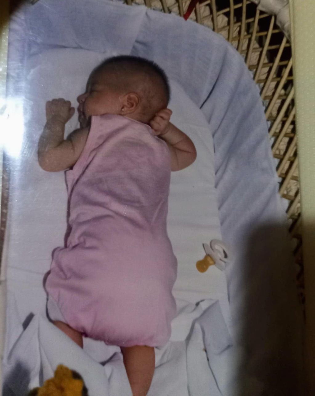 Milena cuando era un bebé.