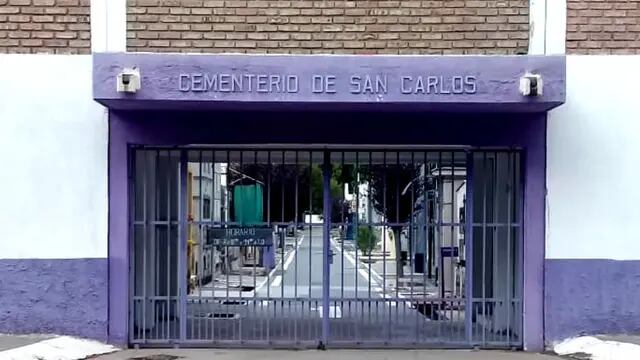 Cementerio de Eugenio Bustos, en San Carlos Mendoza