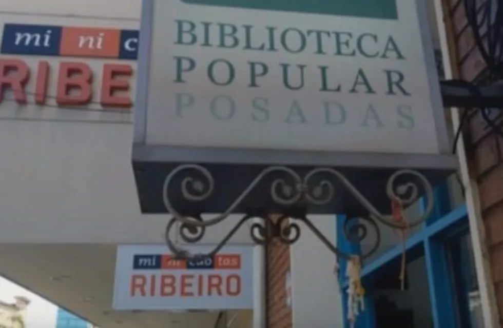 Ribeiro adeuda el alquiler del edificio a la Biblioteca Popular Posadas.
