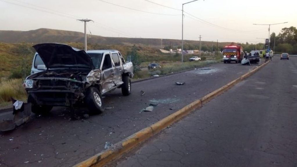 El violente accidente se produjo cerca de la zona de los boliches