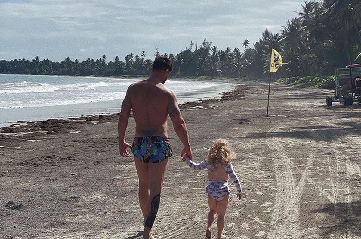 Ricky Martin festejó su día junto a su hija.