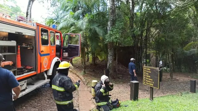 Principio de incendio en un hotel de las 600 Hectáreas en Puerto Iguazú