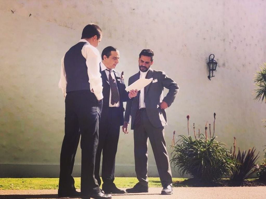 Gonzalo Heredia en el set de filmación de ATAV (Foto: Instagram/ #atav)