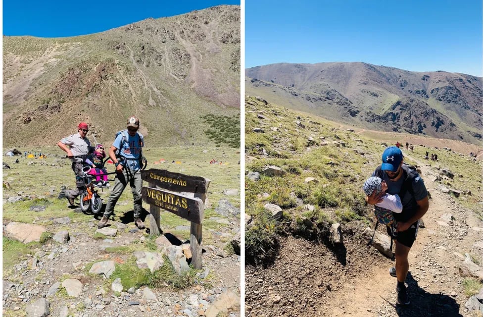 Los primeros niños con discapacidad motriz en lograr llegar a la cima del Parque Provincial Cordón del Plata.