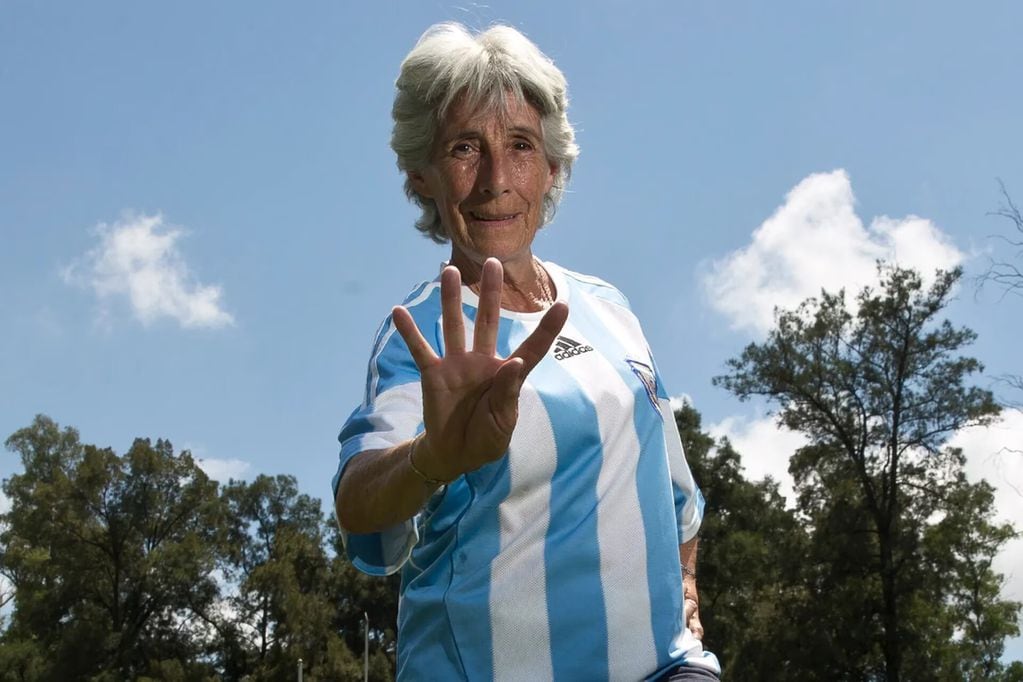Elva Selba, la futbolista pionera de Argentina.