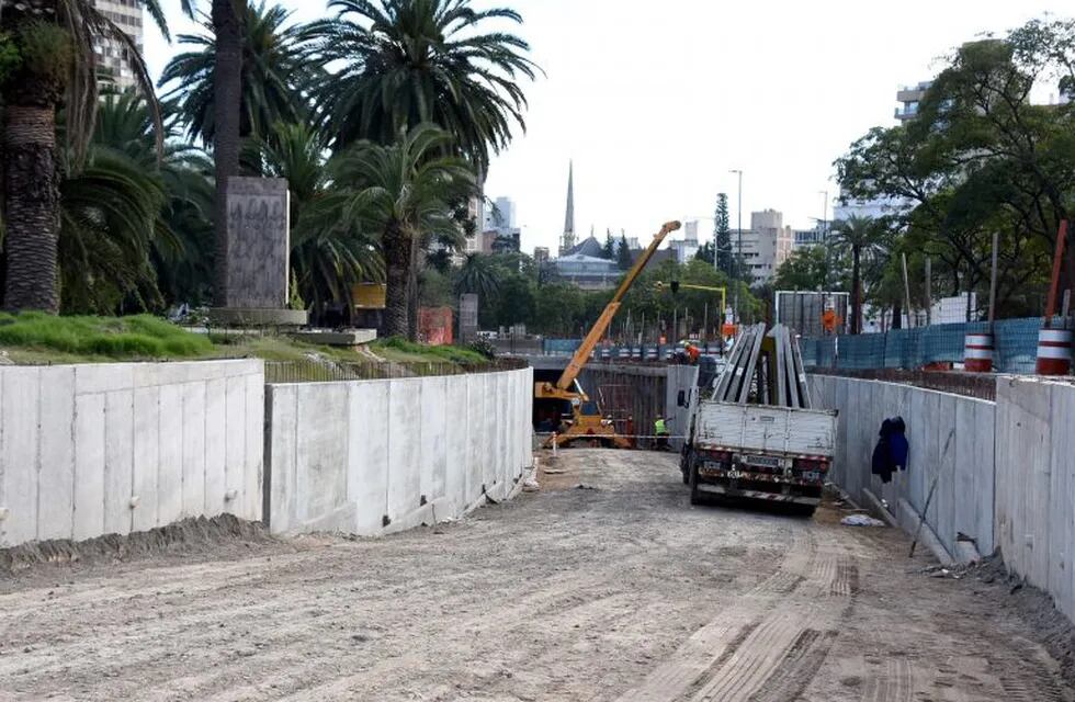 Avanzan las obras en el túnel de Plaza España.