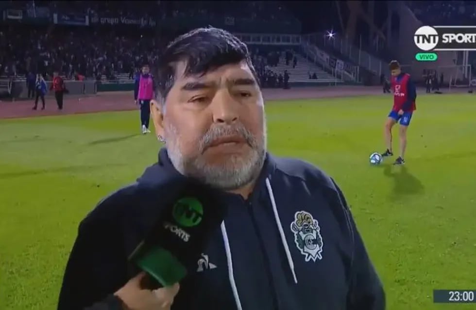 Diego Maradona post partido.