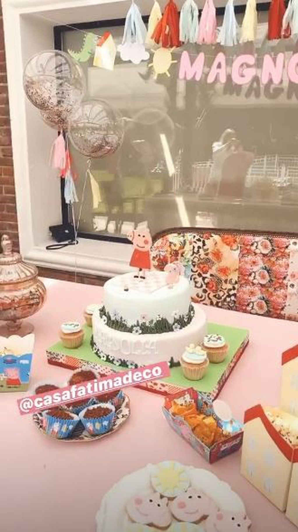 El festejo de Magnolia Vicuña (Instagram)