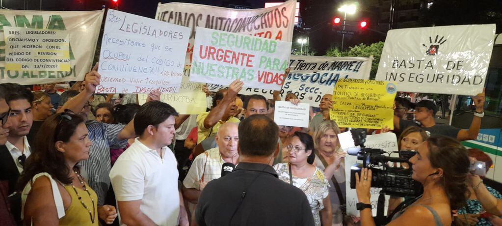 Movilización de vecinos en Córdoba.