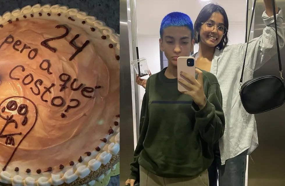 Encargó una torta para su hermana, tenía un grave error y lo corrigió  gracias a un tutorial de YouTube