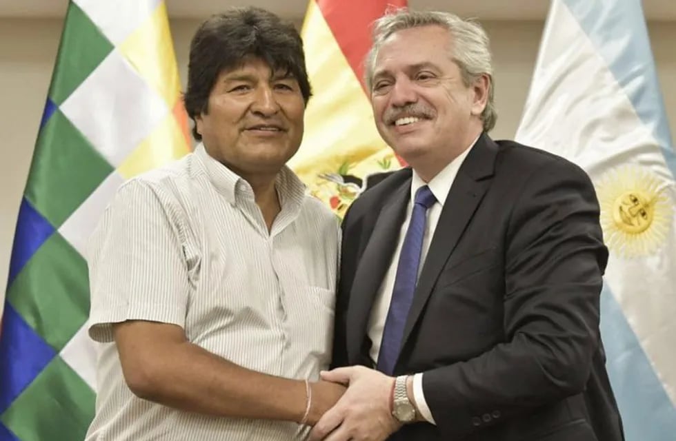 Alberto Fernández y Evo Morales (foto: Twitter)