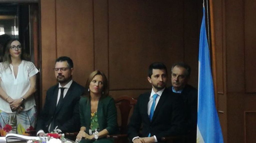 Nuevos concejales Germán Bottero, Brenda Vimo, Juan Senn y Miguel Destéfanis (Prensa Concejo Municipal)