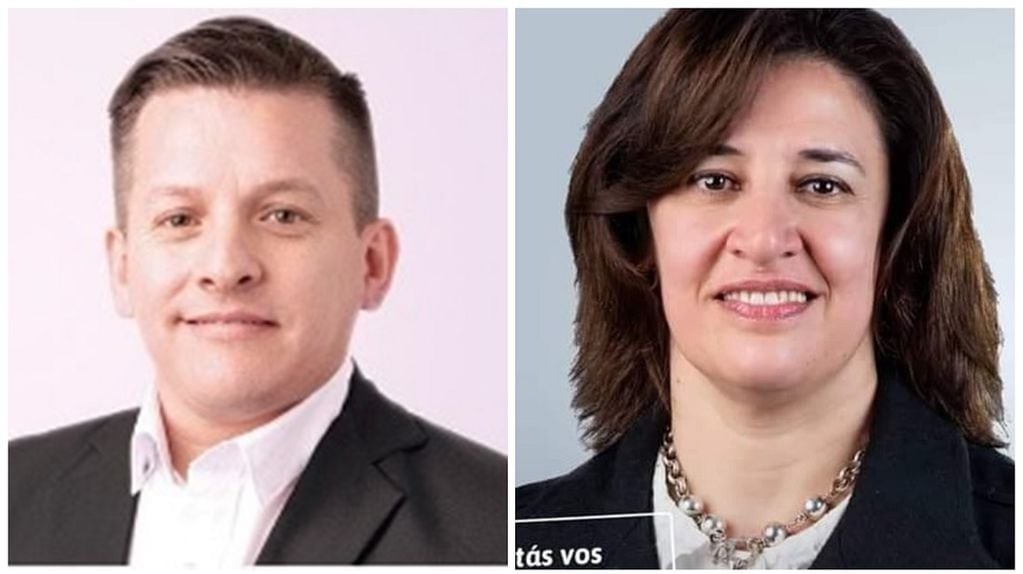 Santiago Roldán y Gabriela Inés Guiñazú son los candidatos a concejales por el frente Cambia Mendoza en Junin. Gentileza