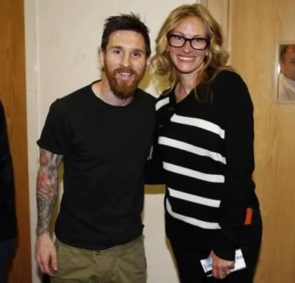 El día que Julia Roberts conoció a Messi